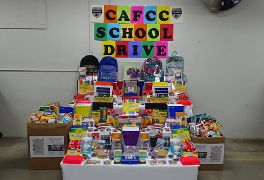 CAFCC School Drive Display Landscape