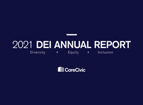2021 CoreCivic DEI Annual Report-cover