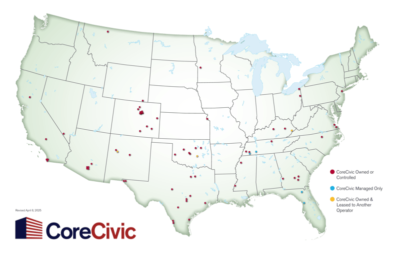 CoreCivic-Investor-Facility-Map